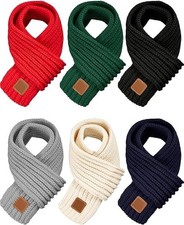 6 pcs Kids Scarf, Scarves Soft Neck , Girls Boys Toddler, Cold Weather Neck War