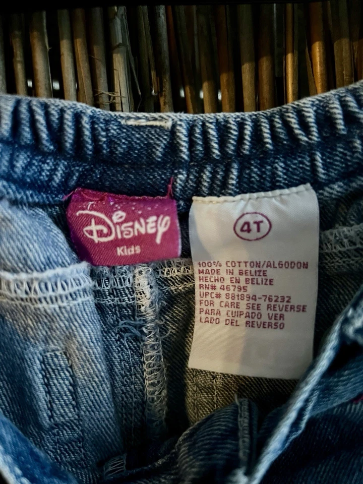 Jeans de mezclilla bordados vintage Disney Winnie The Pooh años 90 4T Foto 4 de 4