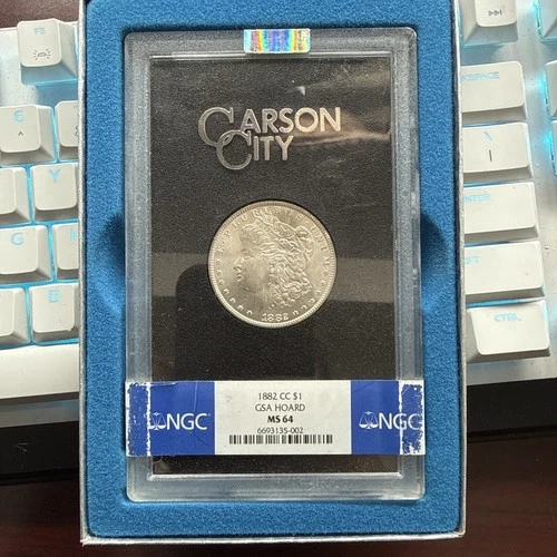 1882-CC Carson City Morgan Silver Dollar NGC MS64 GSA Hoard