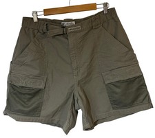 Vintage 90s Columbia PFG Cargo Fishing Shorts Men  s L Sage Green Gorpcore