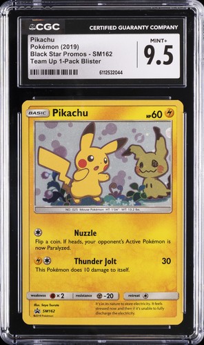 Pikachu graded CGC 9.5 for sale on eBay