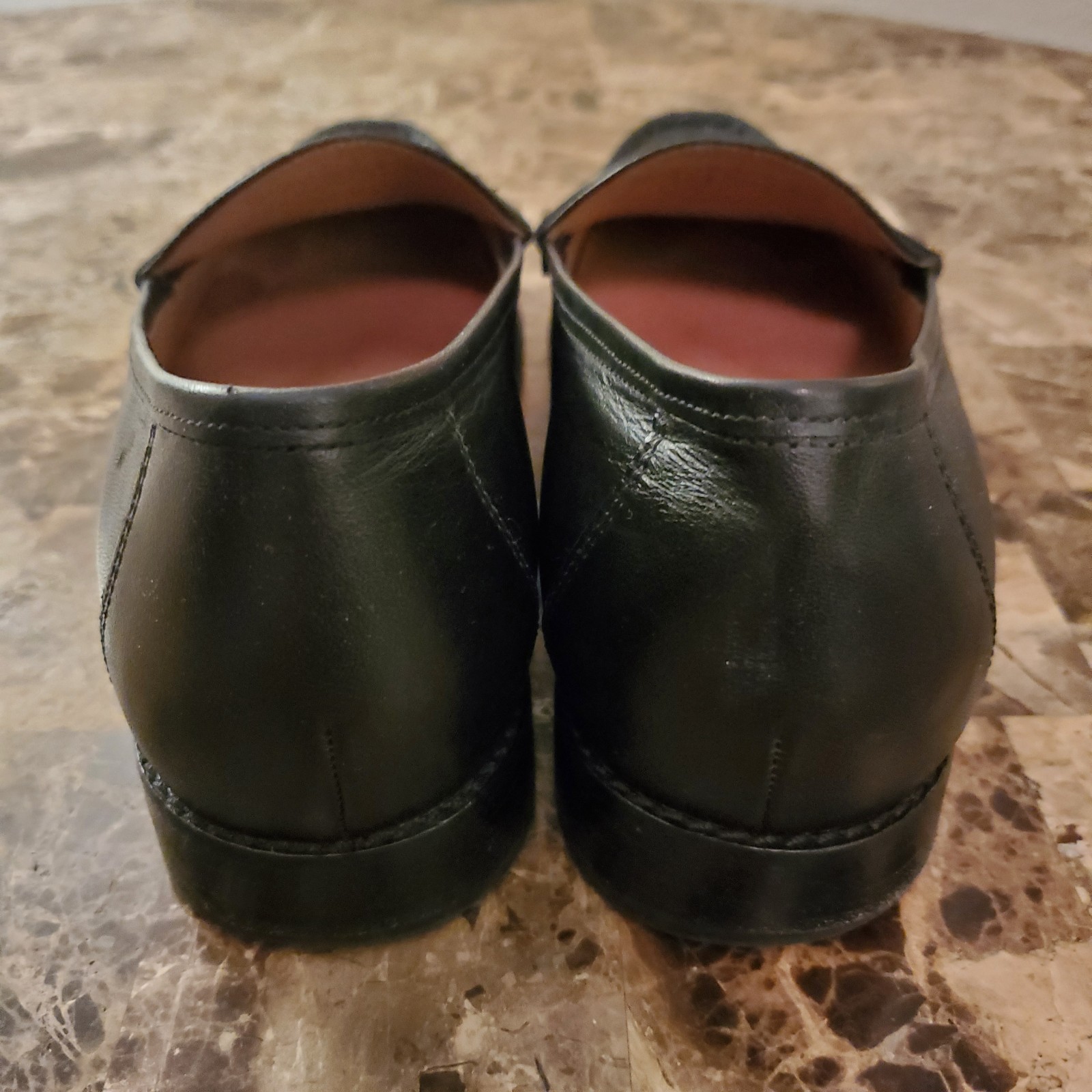 Vionic  sz 9 Waverly Croc Penny Loafer Black Leather wmn Academia Work Classic