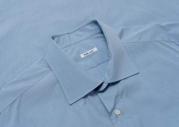 Men Fray Italy Shirt Turquoise Cotton 42 / XL / 50