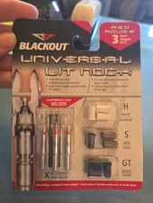 Blackout Universal Lit Nock 3-Pack Lighted Arrow Nocks for Bows