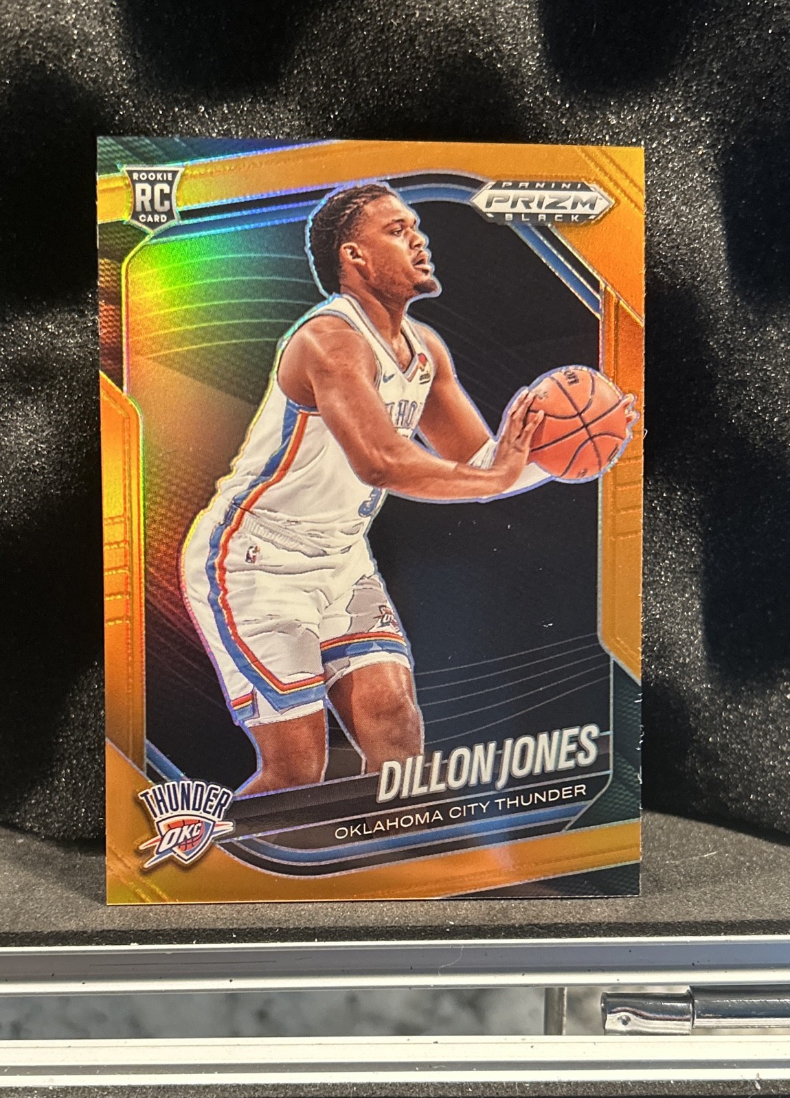 2024-25 Panini Prizm Black - Dillon Jones, Dillon Jones #204 Orange Prizm /49