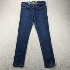 PILCRO Letterpress Jeans Womens Size 27 Skinny Low Rise Dark Wash Stretch Denim