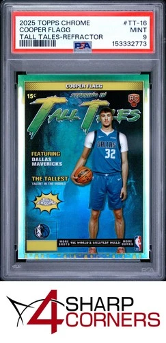 2025 Topps Chrome Cooper Flagg Refractors (PSA 9)