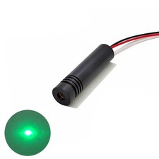 520nm 30-135mW 12mm 9-25V Dot Green Light Adjustable Focus Laser Module Locator