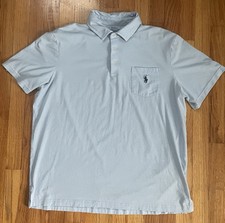 Polo Ralph Lauren Classic Fit Performance Light Blue Polo Shirt Men's Shirt L