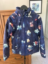 Obermeyer Ski Jacket Girls Size Large 14-16 Teen Floral Hooded Snowboarding