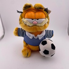 VTG Garfield Plush Toy Soccer Ball 1978 1981 United Feature Syndicate Dakin NEW