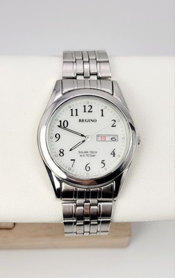 Citizen Reguno Solar-Tech E101-K005299 Men s Watch White Full Lume Dial Day-Date