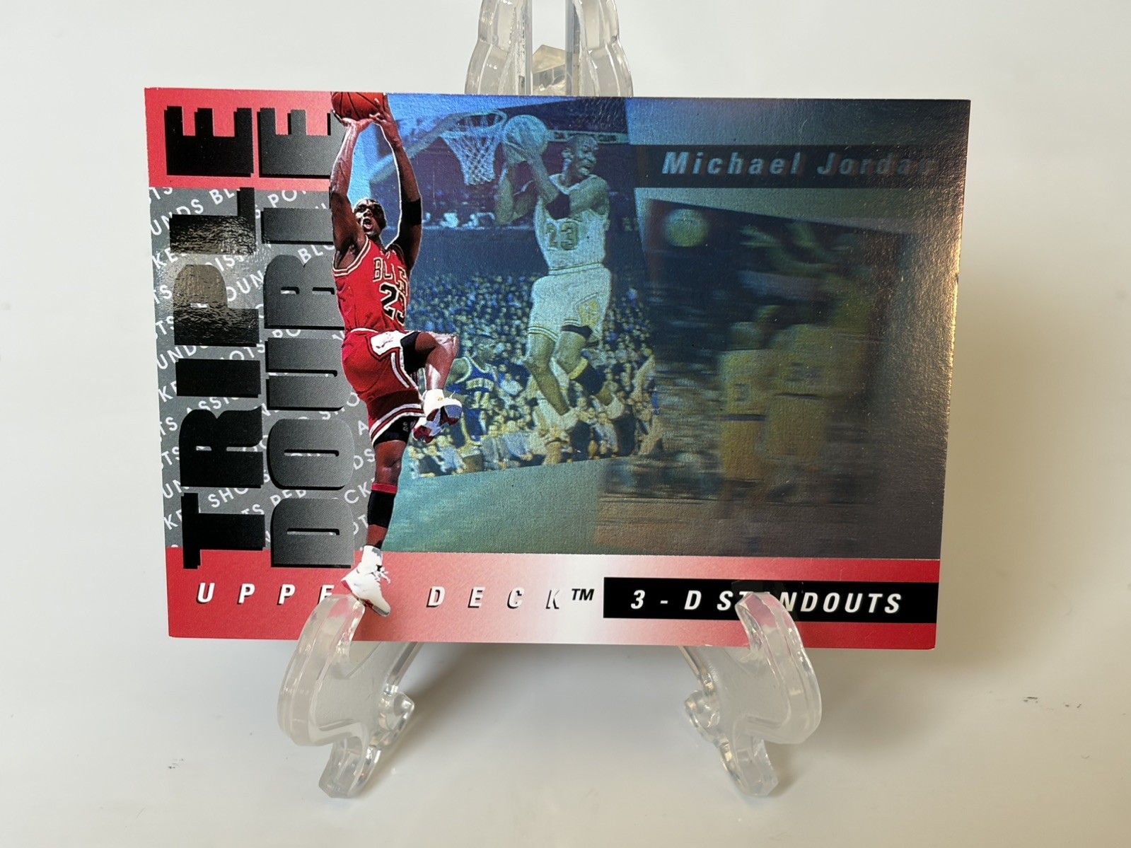 Michael Jordan 1993-94 Upper Deck Triple Double 3-D Standouts #TD2 Bulls 