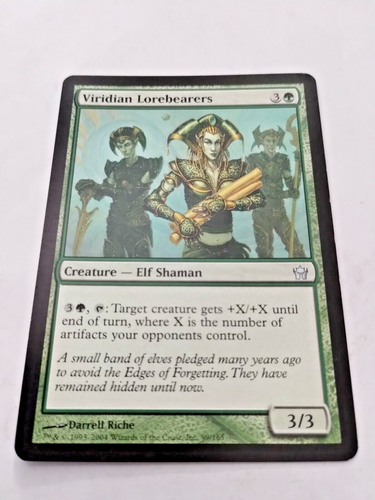 MTG Viridian Lorebearers Fifth Dawn 99/165 Regular Uncommon - Uncirculated - Picture 2 of 3