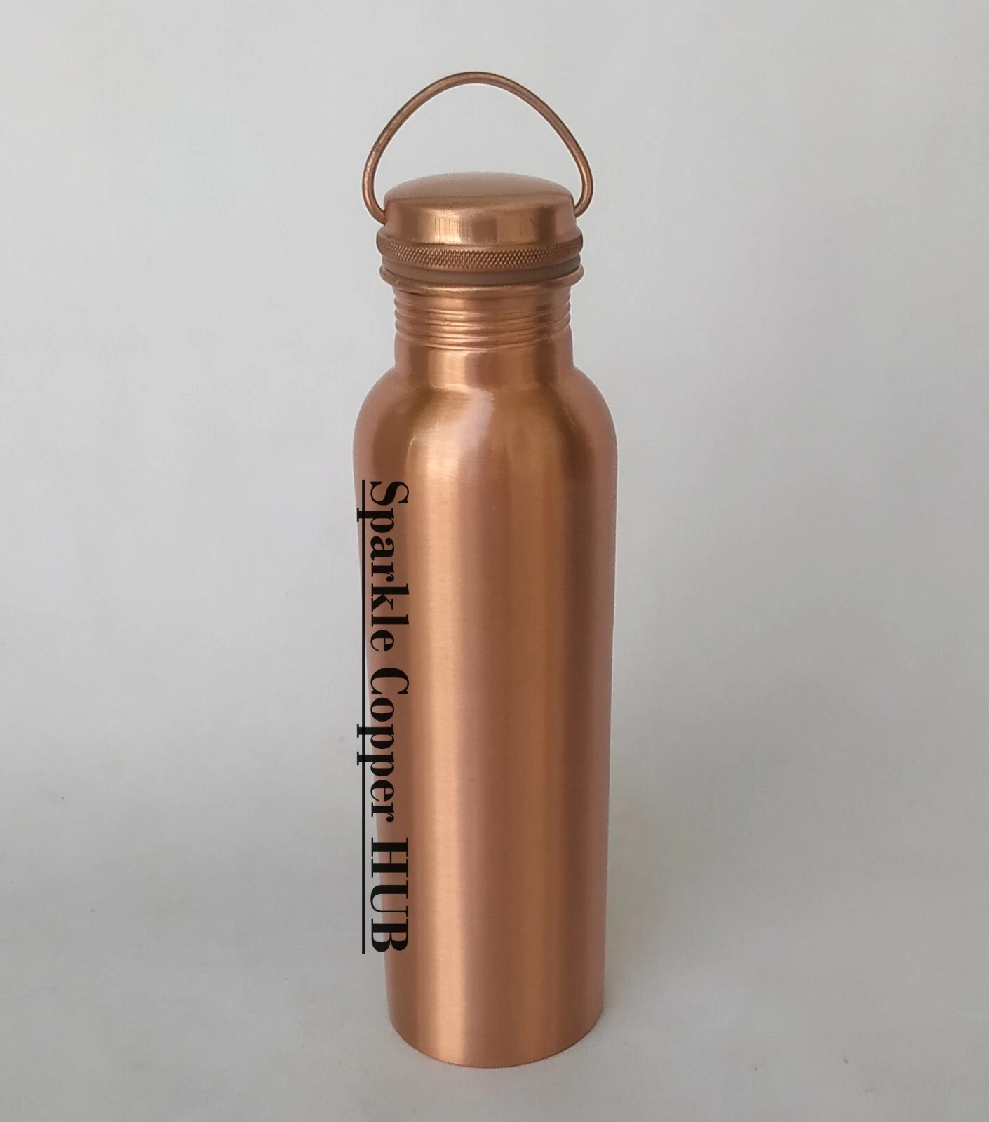 Indian Handmade Matte Plain 100% Pure Copper Bottle With Top Handle Drinkware
Opens in a new window