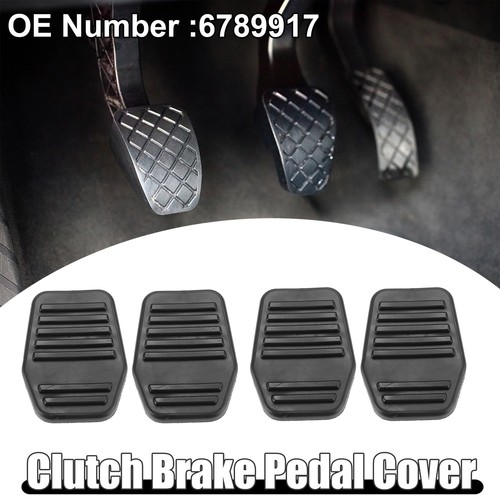4 Pcs Car Anti-Slip Clutch Brake Pedal Covers for Ford Focus 1998-2005 Black - Picture 3 of 8