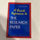 A Quick Reference to Research Paper by Soremson, Sharon Book The Fast Free — photo 1
