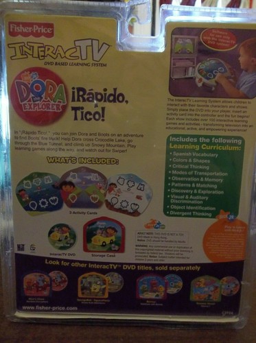 Fisher-Price Interac TV DVD Based Learning System & Spanish Vocab 3+ Years NIB! - Picture 4 of 4