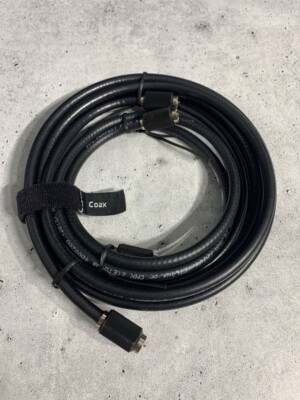 2x Comcast PPC Perfect Flex 6 Series 18 AWG Co-Axial COAX Cable Male to Male Set