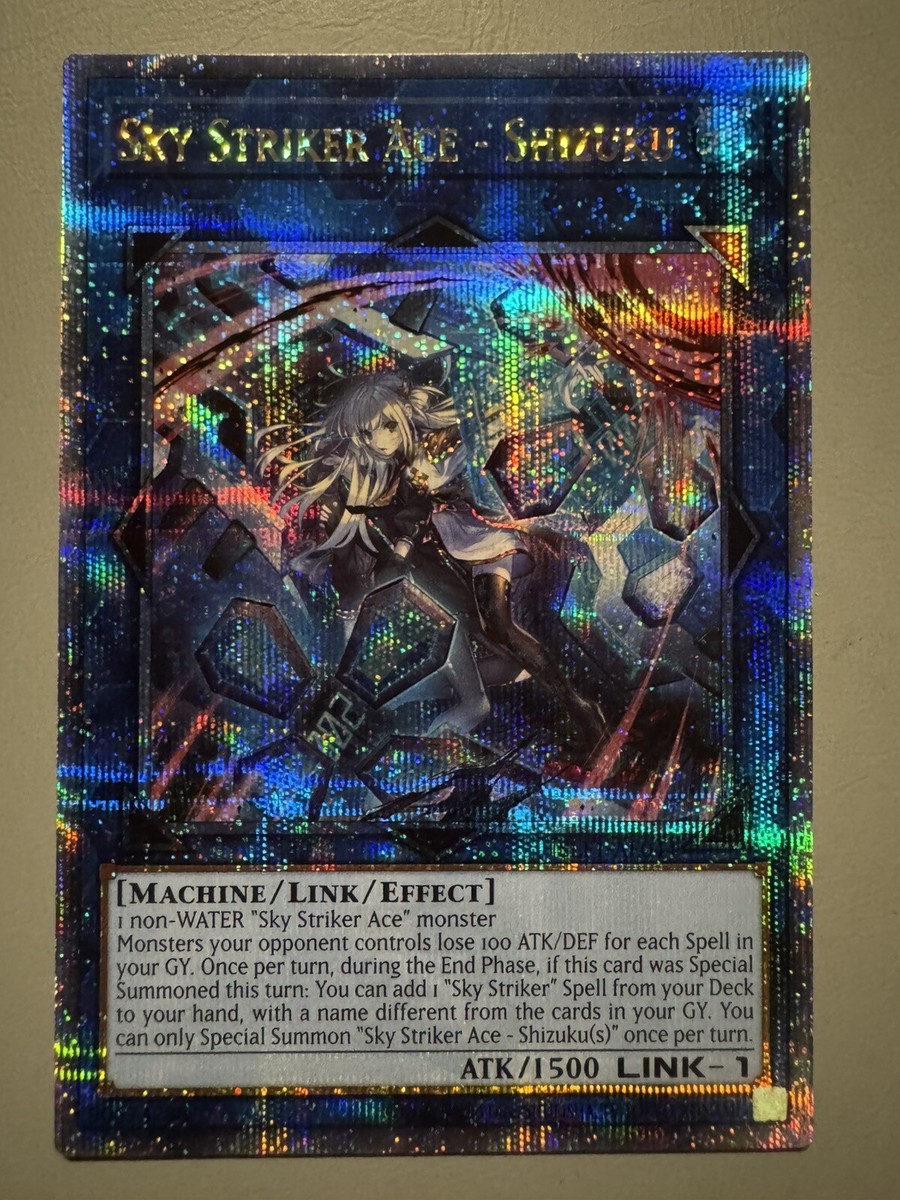 ブランドのギフト STRIKER SKY YUGIOH ACE SLF1 ENGLISH ASIA ART ALT SHIZUKU - シングルカード