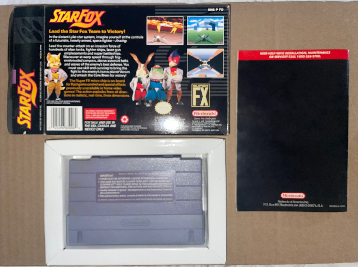 Star Fox (Super Nintendo) SNES CIB Authentic 4902370501629| eBay