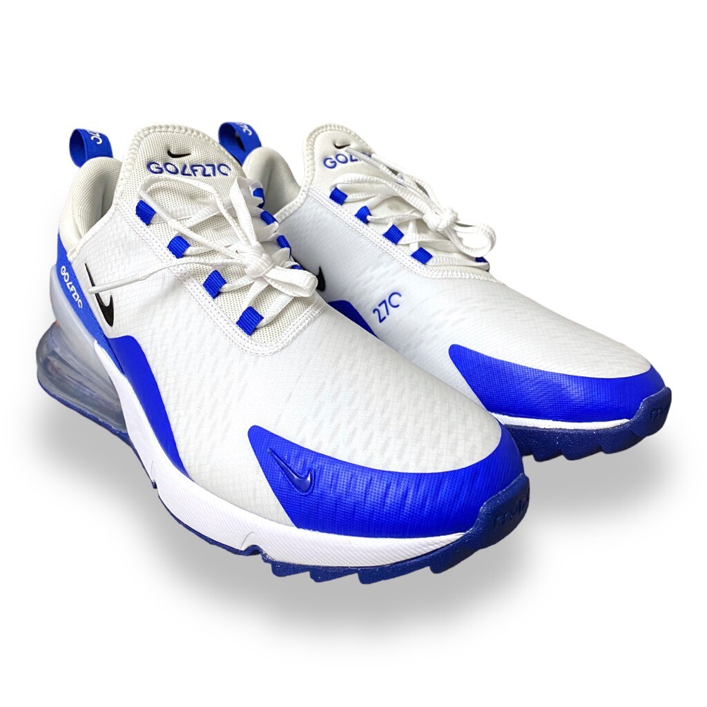 NIKE - NIKE AIR MAX 270 G US9.5 新品 CK6483-106 Nike Air Max 270 G Mens Golf Shoes White Racer Blue CK6483