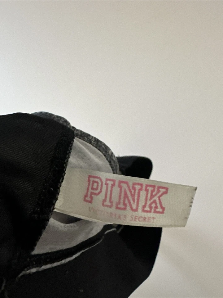 Pink by Victoria's Secret Women's Sports Bra Size XS No Pads Included Gray Black - Image 3 of 4