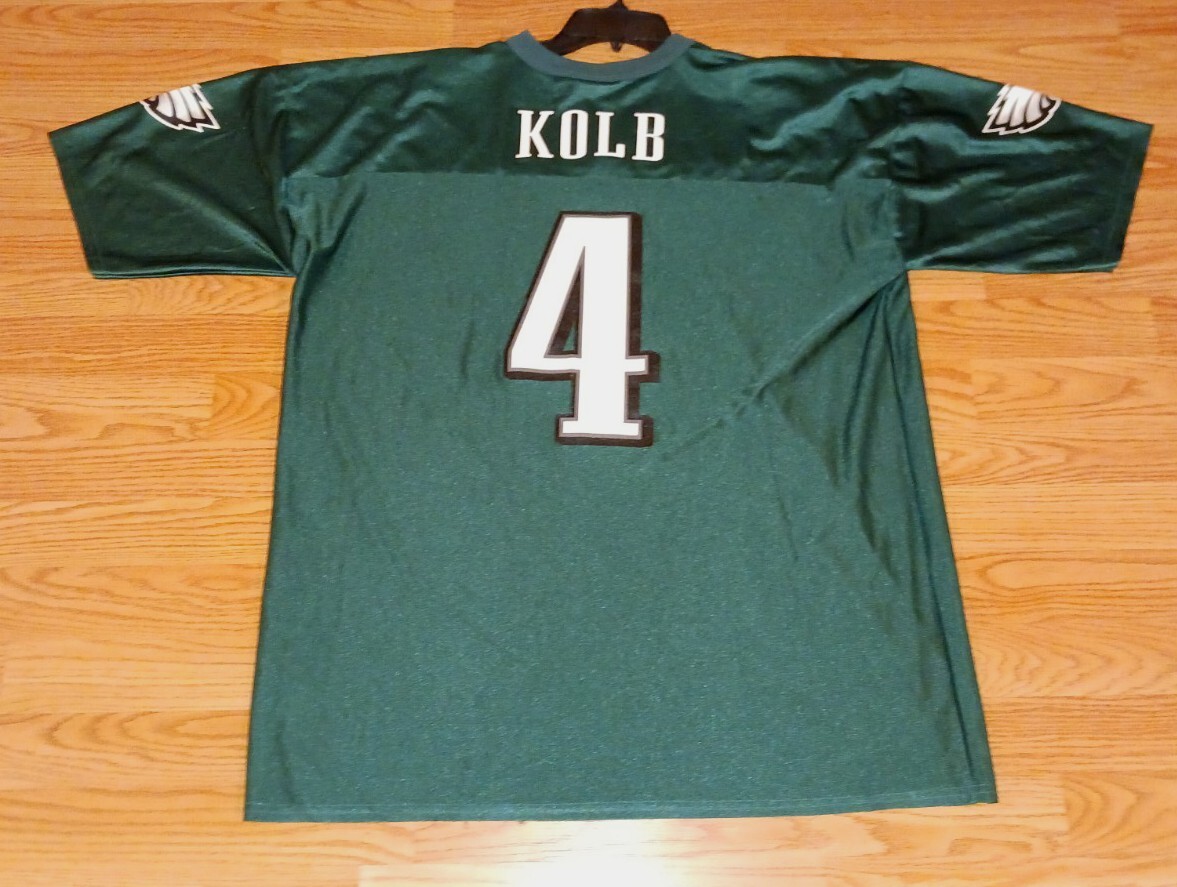 Eagles Football Old School Philadelphia Eagles Jersey PHILADELPHIA EAGLES  KEVIN KOLB JERSEY VINTAGE NFL TEAM APPAREL SIZE 2XL GREEN