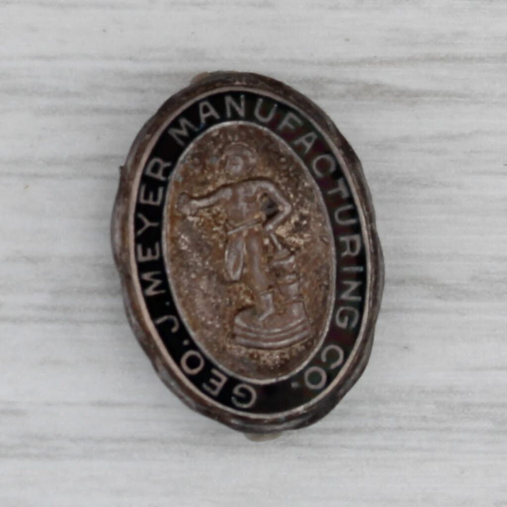 Meyer 4SS オールド Vintage Geo J Meyer Manufacturing Co Vintage Service Pin Silver