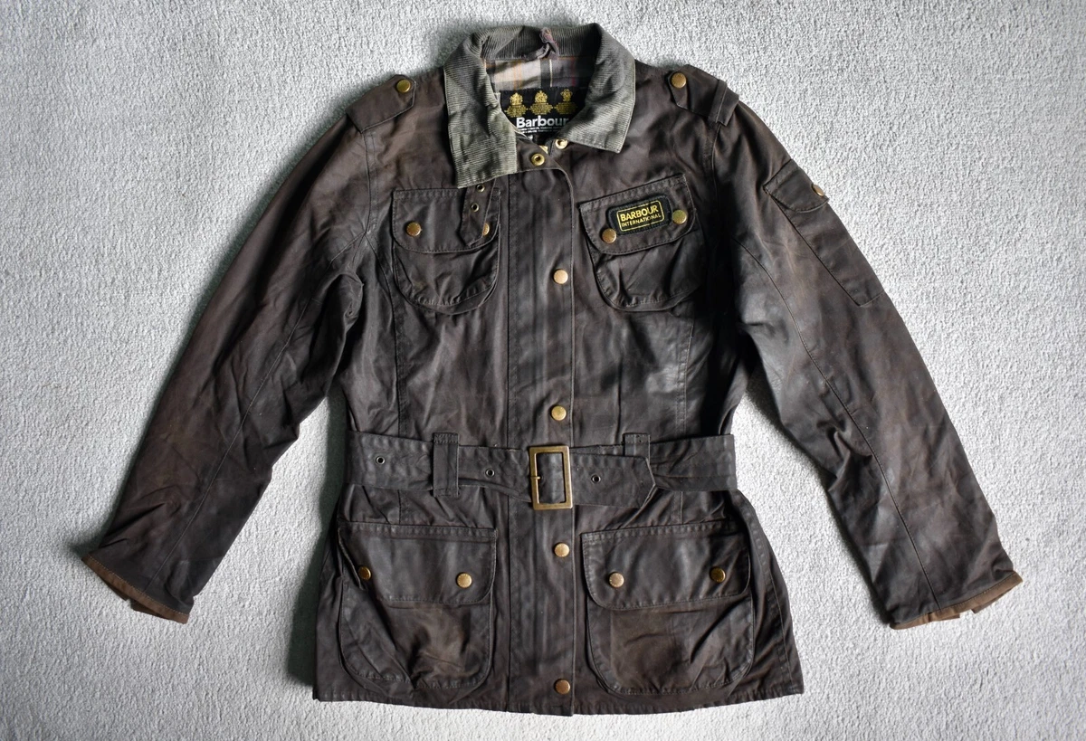Barbour international cafe cheap racer wax jacket