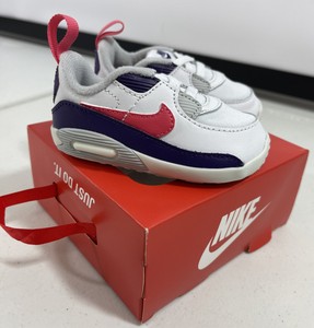 Infant Girl's Nike Max 90 Crib (CB) Baby Shoes White-Flamingo CI0424-100  Size 4c | eBay