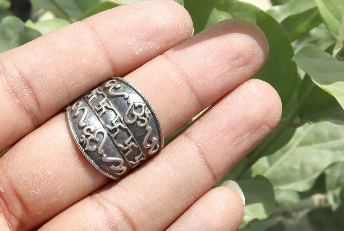 Buy OM POOJA SHOP Swastik Tortoise RIng Jewelry in Pure Silver at Amazon.in