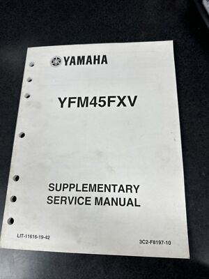 2005 Yamaha OEM Wolverine YFM45FXV Service Manual LIT-11616-19-42 3C2-F8197-10