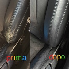 Kit Ripristina Colore Spallina Pelle AUDI NERO SOUL Ritocco interni A3 A4 A5 MB