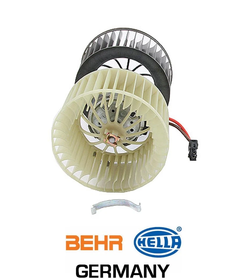Motor ventilador ventilador ventilador A/C aquecedor alemão Behr Hella fabricante de equipamento original 1999-06 BMW 323 325 328 330 M3 - Imagem 2 de 3