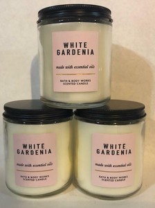 Bath Body Works White Gardenia Candle Single Wick 7 Oz New X3