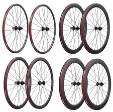 Carbon Fiber Road Bike Disc Wheels with Novatec D791SB-CL D792SB-CL Center Lock