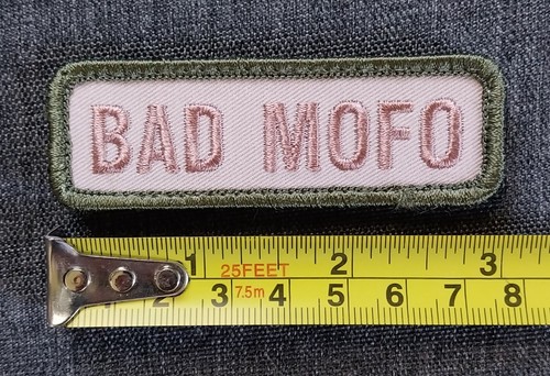 Menge 10 ~ BAD MOFO ~ TAC BAG HUT lustige Moral Aufnäher ~ Multicam Haken & Schleife - Bild 3 von 6