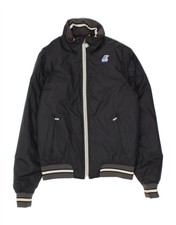 K-way Womens Bomber Jacket Uk 10 Small Black Polyester Qj10