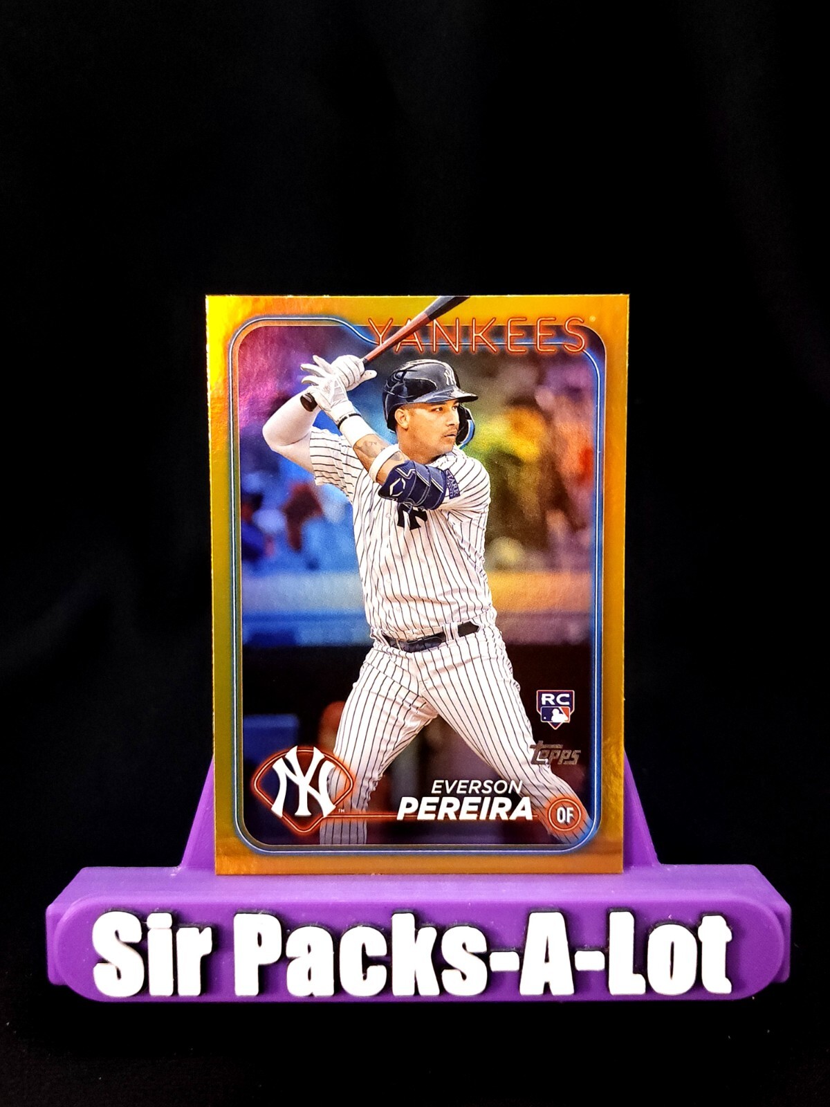 2024 Topps Everson Pereira RC #461 GOLD FOIL - New York Yankees