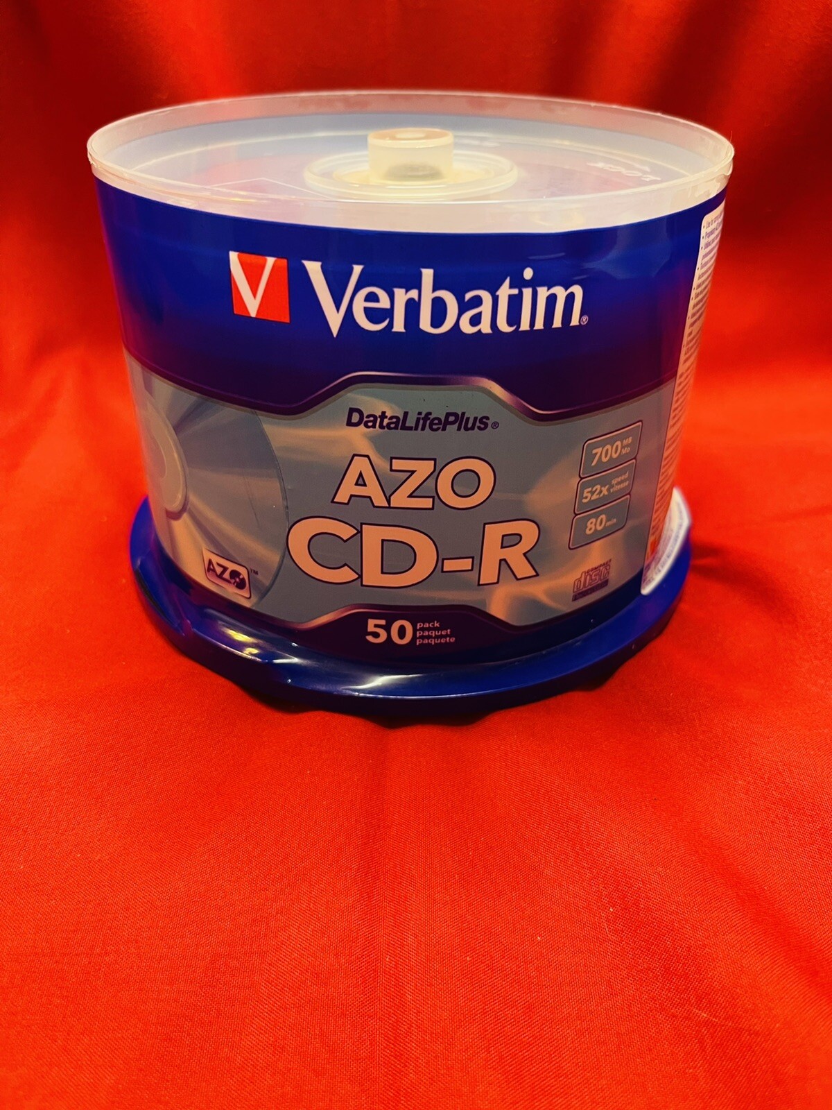 Verbatim CDR 700MB 52X DataLifePlus with Branded Surface 50pk