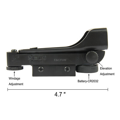 Red Dot Reflex Sight w/ 3/8'' Dovetail and 20mm Picatinny Mount for Airgun