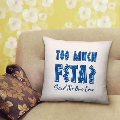 Love Feta Cheese Kissen Too Much Feta Said No One Ever Schlafzimmer Lounge - 40x40cm