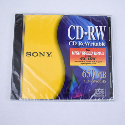 Sony CD-RW 650 MB CD ReWritable CD-RW650HS - Afbeelding 1 van 2