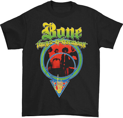 Authentic BONE THUGS-N-HARMONY I.E.S. Slim-Fit T-Shirt Black NEW