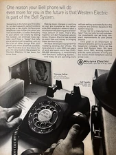 1966 Western Electric Telephone Print Ad, Bell Telephone System