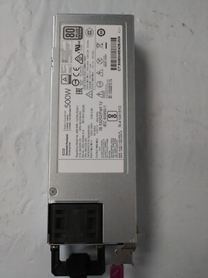 HPE HSTNS-PD40-1 500W Gen 10 80 Plus Platinum Power Supply P/N:865398-001 Tested