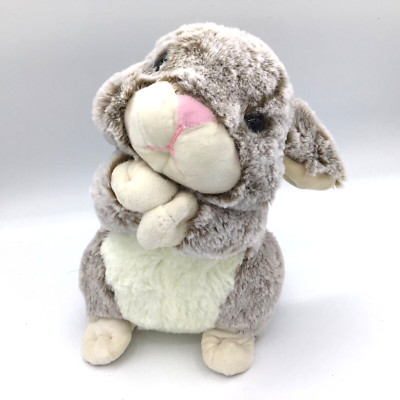 Kellytoy Bunny Rabbit Frost Grey Plush Standing Stuffed Animal Hands ...