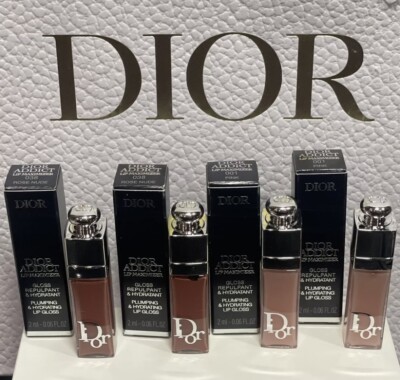4 X Dior Mini Travel Size Lip Maximizer 038 & Dior Mini Lip Maximizer 001  NIB