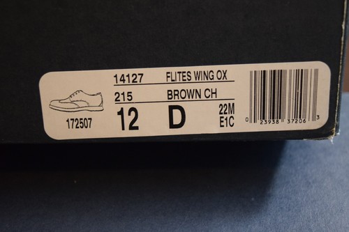 Zapatos Oxford Florsheim para hombre con punta de ala marrón loco cuero caballo 12 D - Imagen 3 de 11